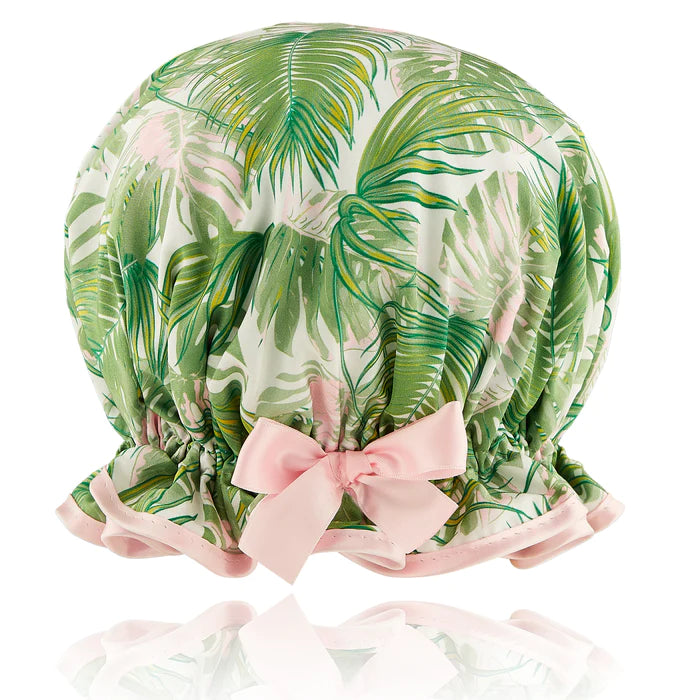 Dilly Daydream Tropical Palms Shower Cap